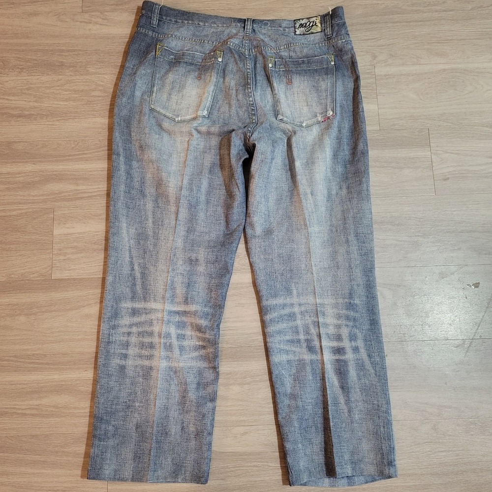 COOGI Australian Mens Light Wash Blue Denim Jeans Straight Leg 43x34 Streetwear